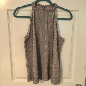 Anne Taylor Factory Black/White Strip Tank